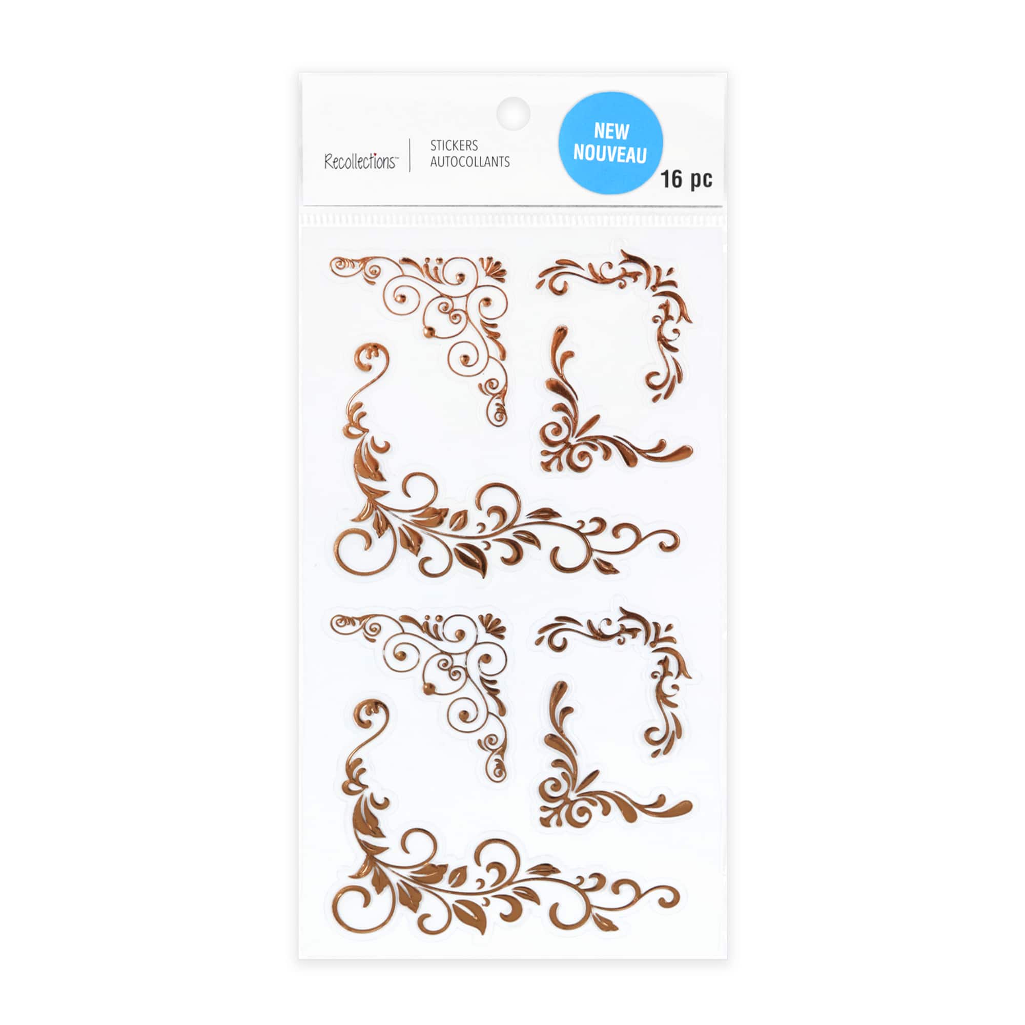 Rose Gold Corner Stickers by Recollections™